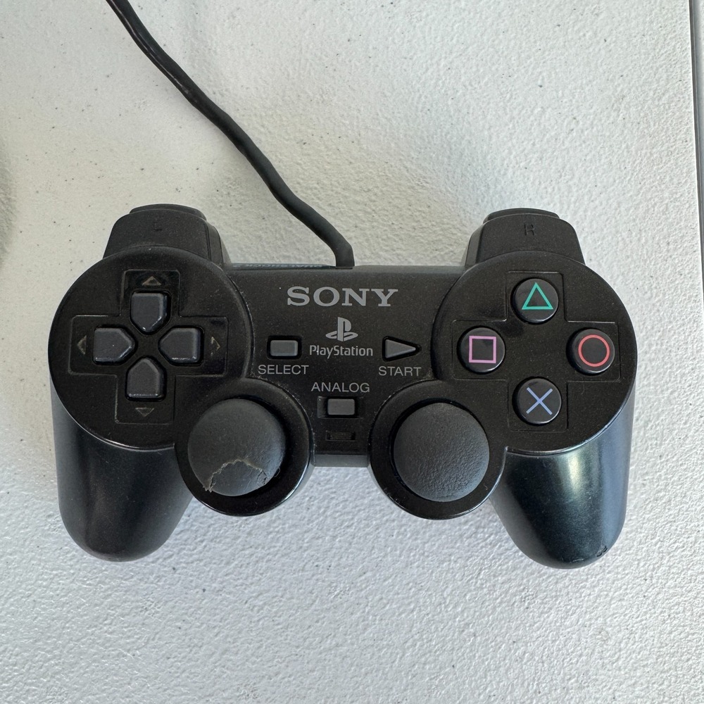 Sony PS2 DualShock 2 Controller Black OEM SCPH-10010 Wired Analog